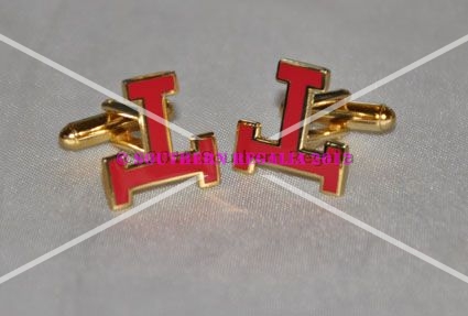 Royal Arch Triple Tau Gold Plated Cufflinks
